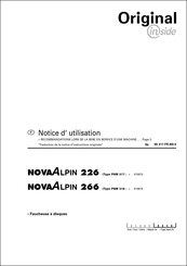 Pottinger novaAlpin 226 Notice D'utilisation