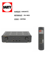 Marantz PM4400 Mode D'emploi