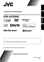JVC KW-AVX840 Manuel D'instructions