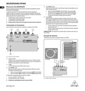 Behringer MICROPHONO PP400 Manuel D'instructions