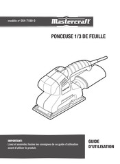 MasterCraft 054-7180-0 Guide D'utilisation