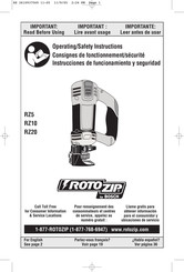 RotoZip RZ5 Consignes De Fonctionnement/Sécurité