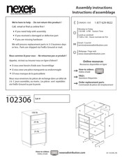 NEXERa 102306 Instructions D'assemblage