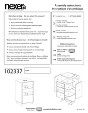NEXERa 102337 Instructions D'assemblage