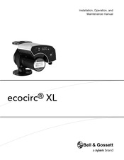 Bell & Gossett ecocirc XL Guide D'installation, D'utilisation Et D'entretien