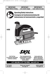 Skil 4490 Consignes De Fonctionnement/Sécurité