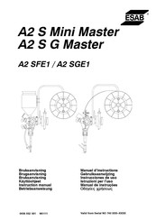 ESAB A2 SGE1 Manuel D'instructions