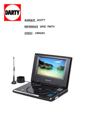 Scott DPX i790TV Manuel D'utilisation