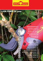 Wolf Garten LI-ION POWER RR 3000 Notice D'utilisation