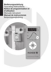 Rohde TC 304 Guide D'installation, De Programmation Et D'utilisation