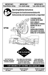 skilsaw SPT88 Consignes De Fonctionnement/Sécurité