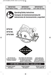 skilsaw SPT67W Consignes De Fonctionnement/Sécurité