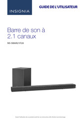 Insignia NS-SBAR21F20 Guide De L'utilisateur