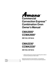 Amana CCMA2230 Série Manuel Du Propriétaire