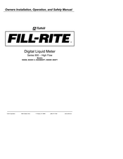 Tuthill FILL-RITE 900DB1.5BSPT Mode D'emploi