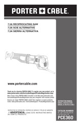 Porter Cable PCE360 Manuel D'instructions