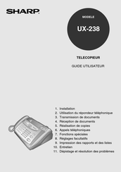 Sharp UX-238 Guide Utilisateur