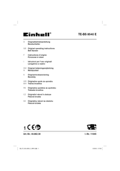 Einhell TE-BS 8540 E Instructions D'origine