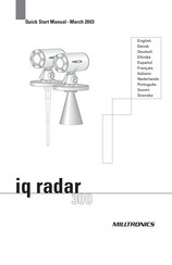 Milltronics iq radar 300 Mode D'emploi