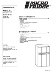 MicroFridge 3.1MF4R Manuel De L'utilisateur