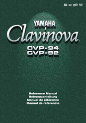 Yamaha Clavinova CVP-92 Manuel De Référence
