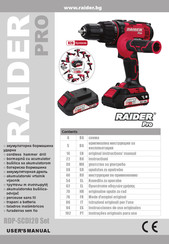 Raider PRO RDP-SCDI20 Set Mode D'emploi Original