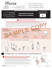 Pfister Zuri GT-529-MP Guide D'installation Rapide