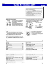 Casio 3266 Guide D'utilisation