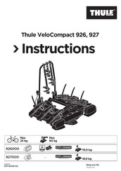 Thule 927000 Instructions
