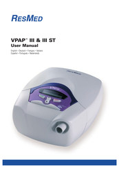 ResMed VPAP III ST Manuel Utilisateur