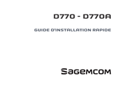 SAGEMCOM D770 Guide D'installation Rapide