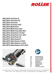 Roller Axial-Press 25 ACC Notice D'utilisation