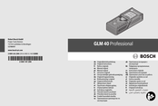 Bosch GLM 40 Professional Notice Originale