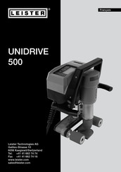 Leister UNIDRIVE 500 Notice D'utilisation