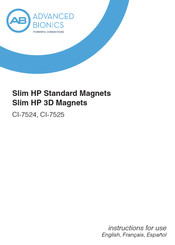 Advanced Bionics Slim HP 3D Magnet Série Manuel D'instructions