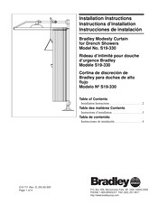 Bradley S19-330 Instructions D'installation