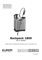 EUROM Backpack 1809 Manuel D'instruction