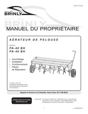 Brinly PA-40 BH Manuel Du Propriétaire