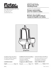 Flotec E75STVT Notice D'utilisation