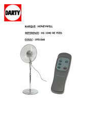 Honeywell HS-1040RE Mode D'emploi