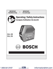 Bosch GLL 50 Mode D'emploi