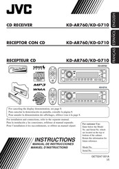 JVC KD-AR760 Manuel D'instructions
