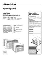 Friedrich Twintemp EL25 Guide D'utilisation