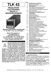 TECHNOLOGIC TLK 43 Instructions Pour L'utilisation