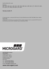 Microgard 808-GA1 Instructions D'utilisation