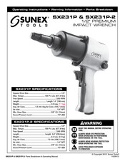 Sunex Tools SX231P Manuel D'instructions