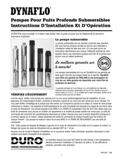 Duro DYNAFLO Serie Instructions D'installation