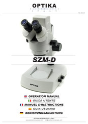 OPTIKA MICROSCOPES SZM-D Manuel D'instructions