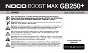 Noco BOOST MAX GB251+ Mode D'emploi