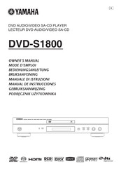 Yamaha DVD-S1800 Mode D'emploi